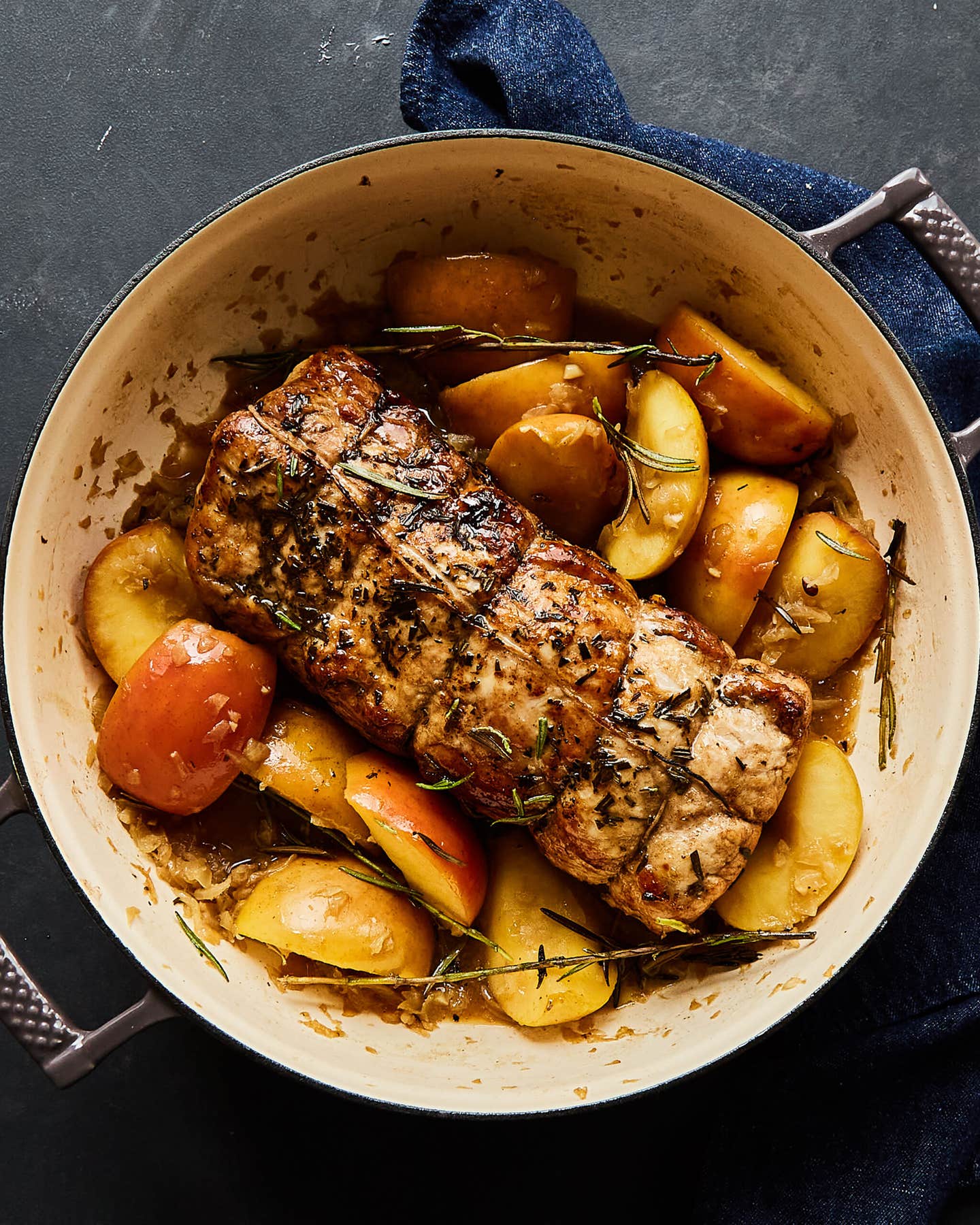 Honey-Glazed Roast Pork with Apples