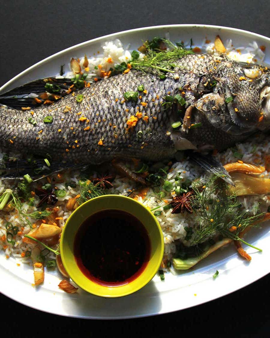steamed whole fish