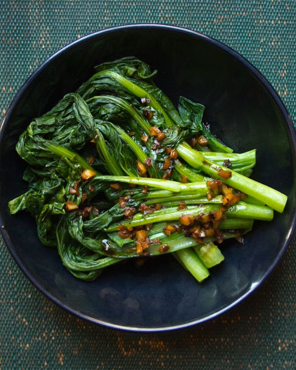 Asian Greens with Garlic Sauce